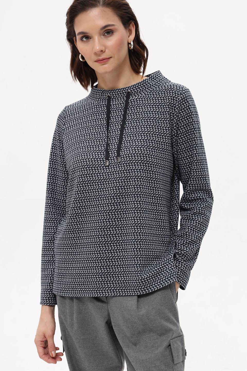 Пуловер Rabe collection с принтом чёрный