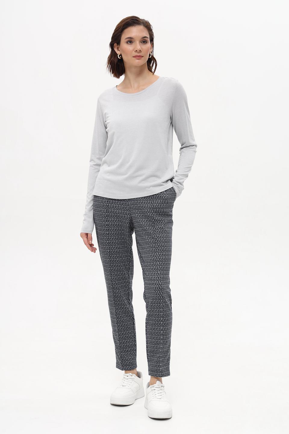 Футболка Monari серая с длинным рукавом