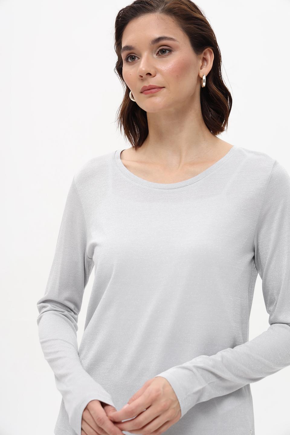 Футболка Monari серая с длинным рукавом