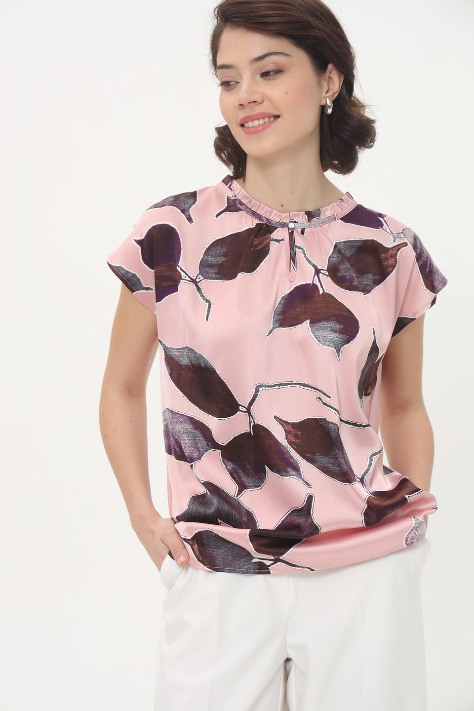 Блуза More and More с листьями