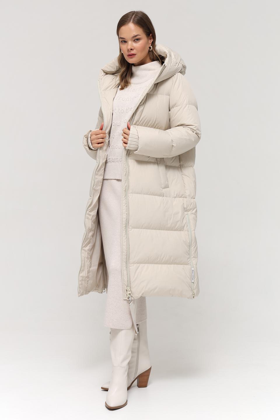 Пальто Marc O Polo стеганое бежевое
