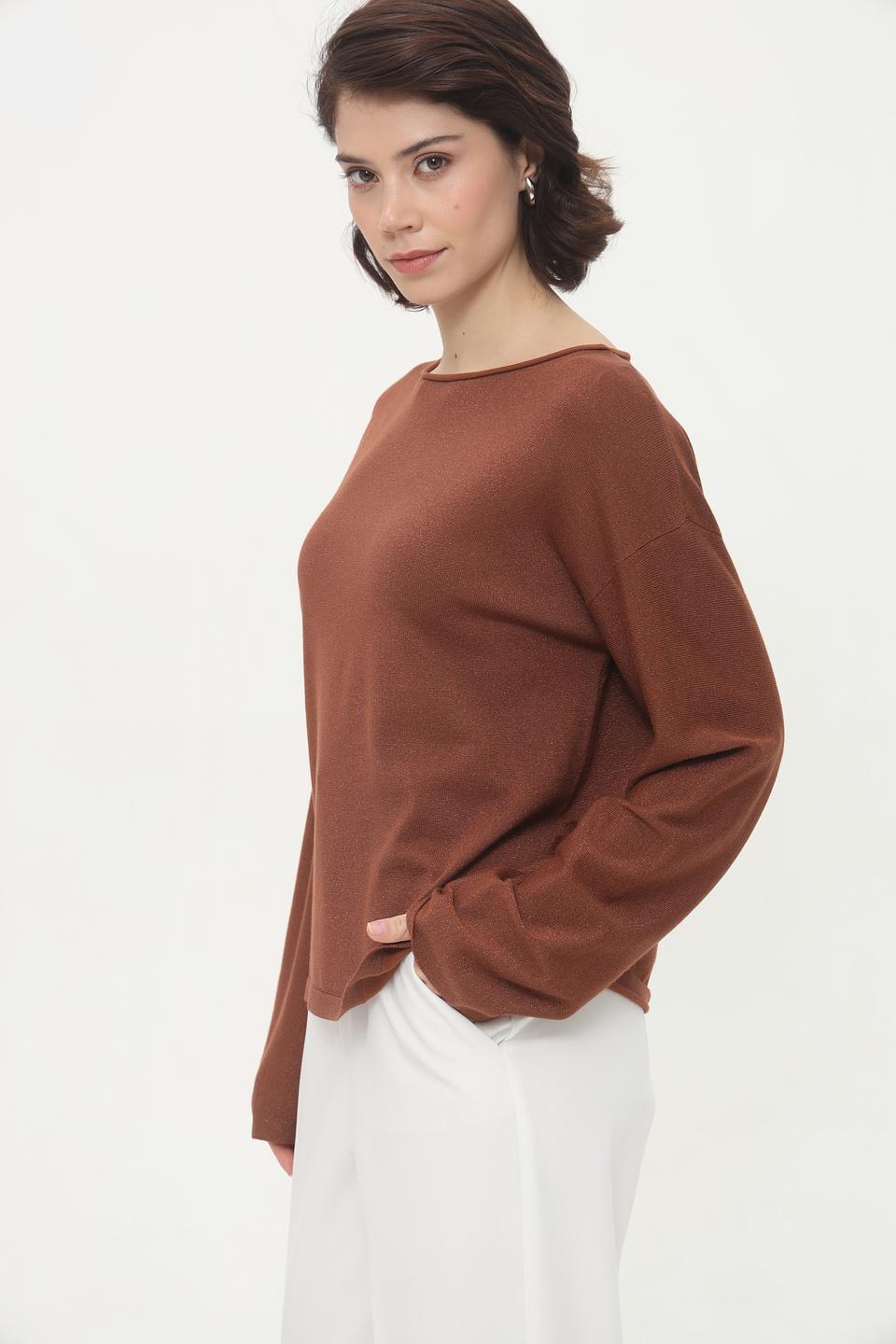 Пуловер Broadway терракотовый