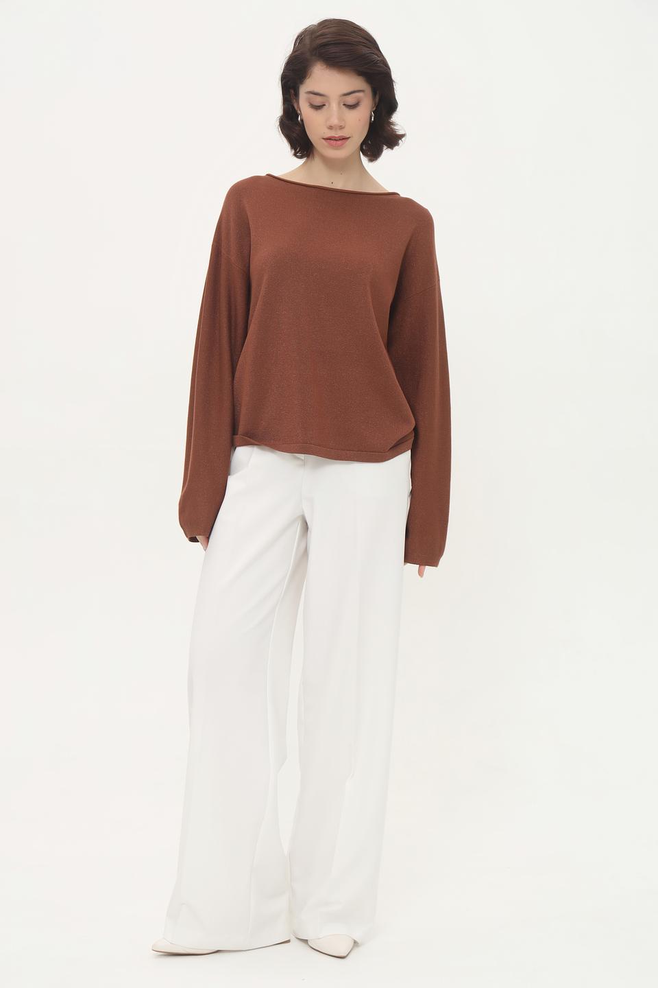 Пуловер Broadway терракотовый