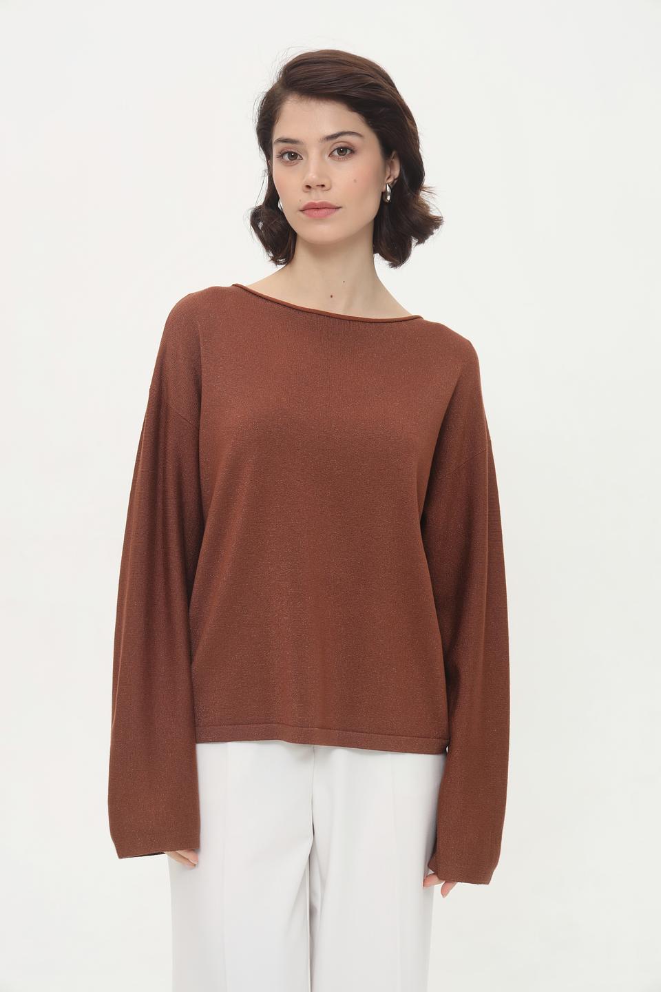 Пуловер Broadway терракотовый
