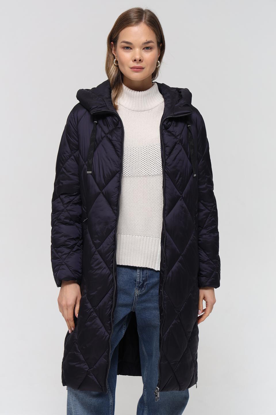 Пальто Lebek стеганое чёрное