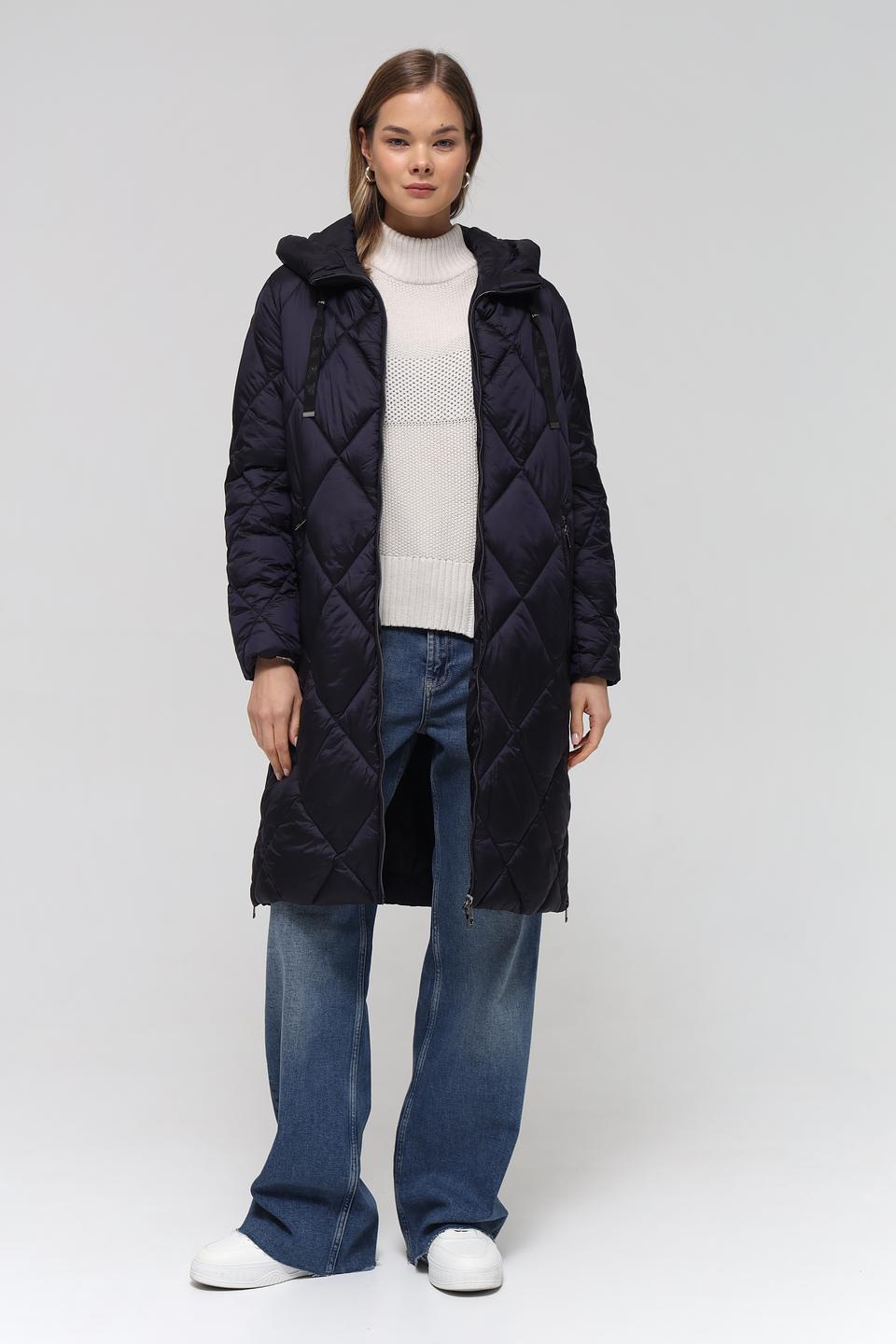 Пальто Lebek стеганое чёрное