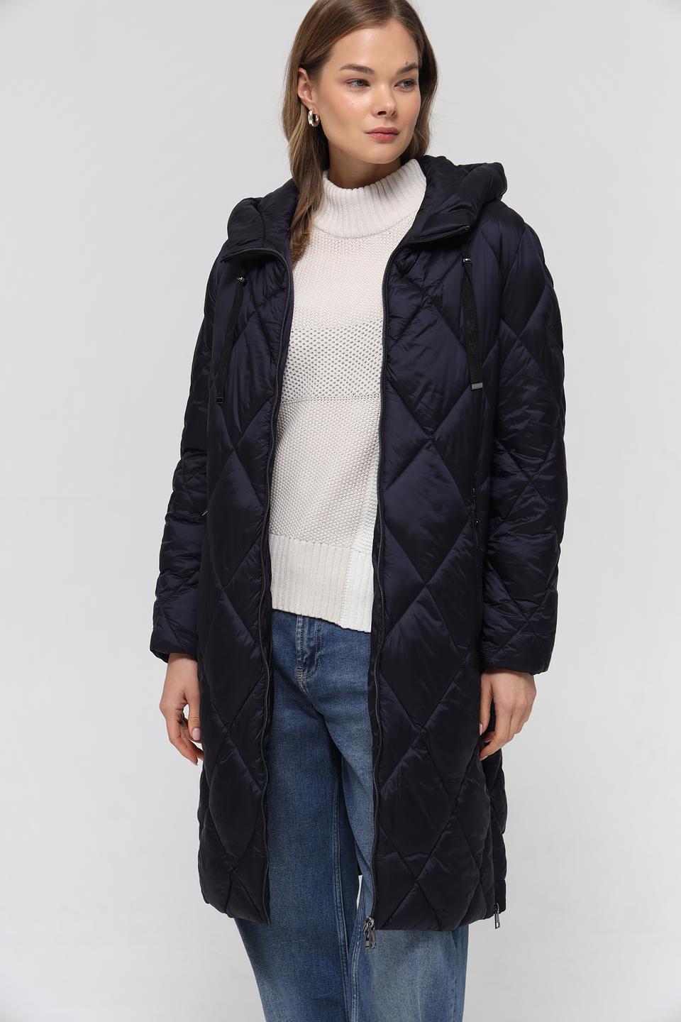 Пальто Lebek стеганое чёрное