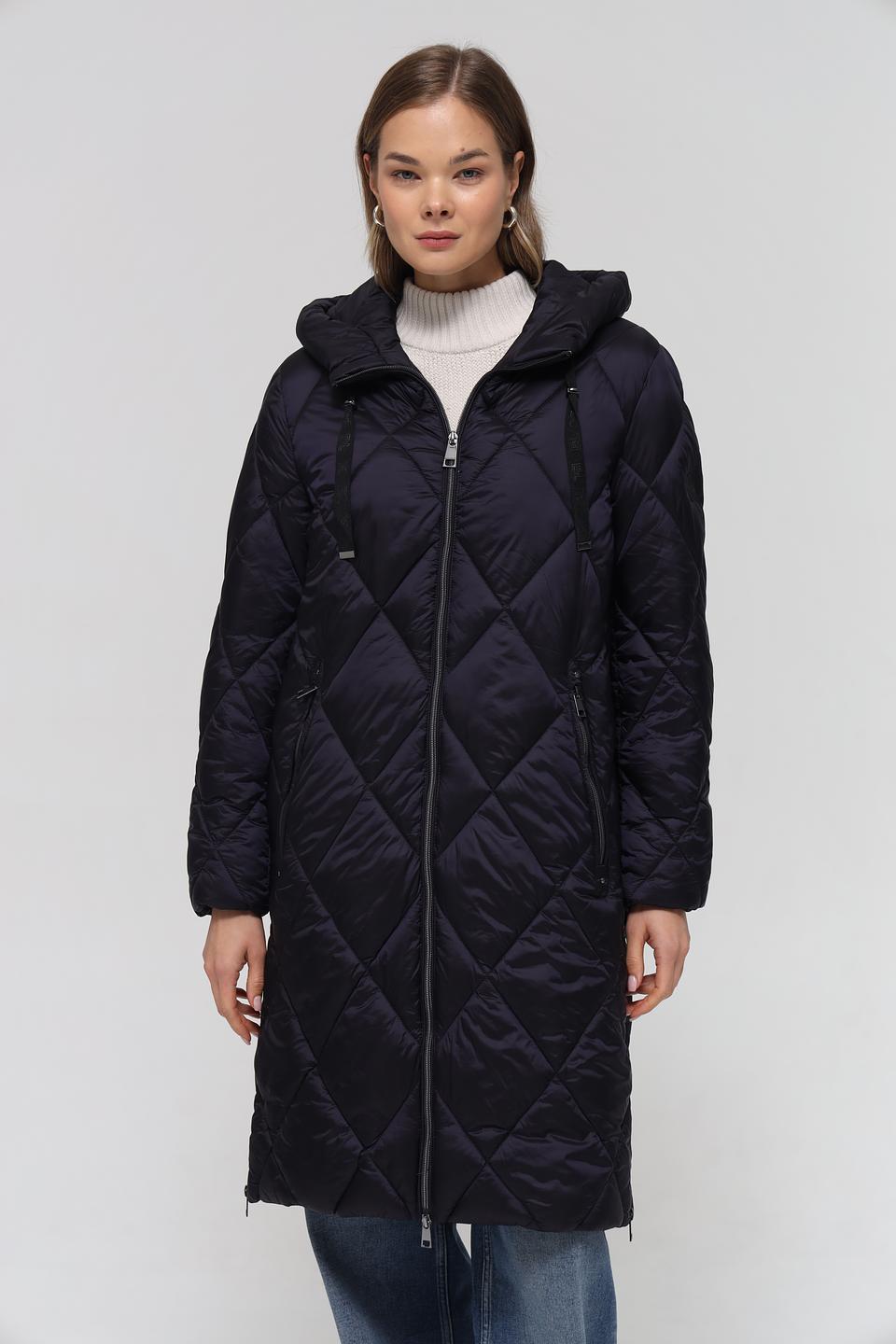 Пальто Lebek стеганое чёрное