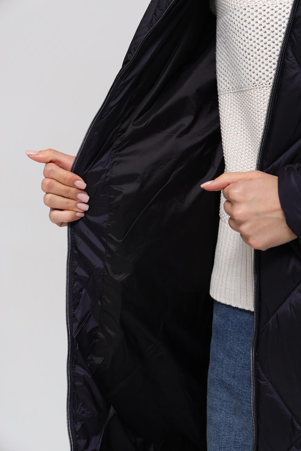 Пальто Lebek стеганое чёрное