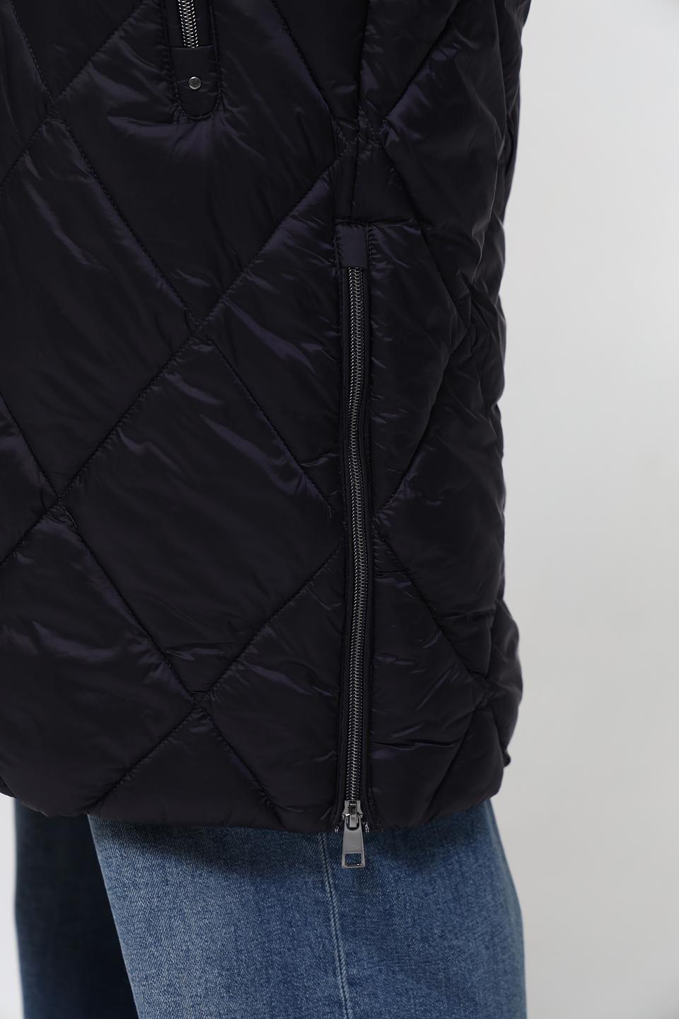 Пальто Lebek стеганое чёрное