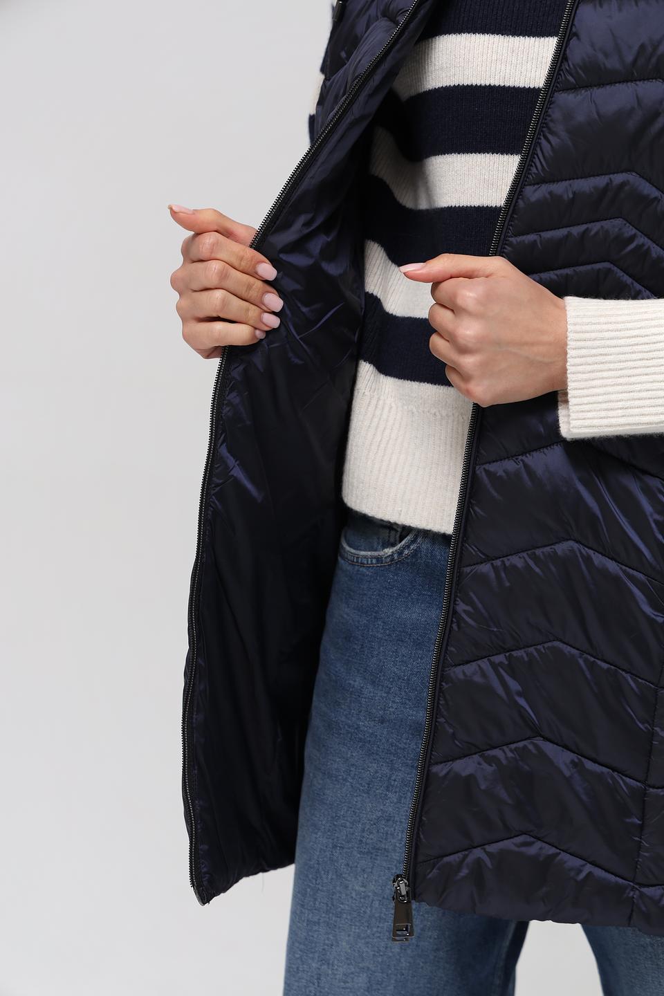 Жилет Lebek стеганый синий