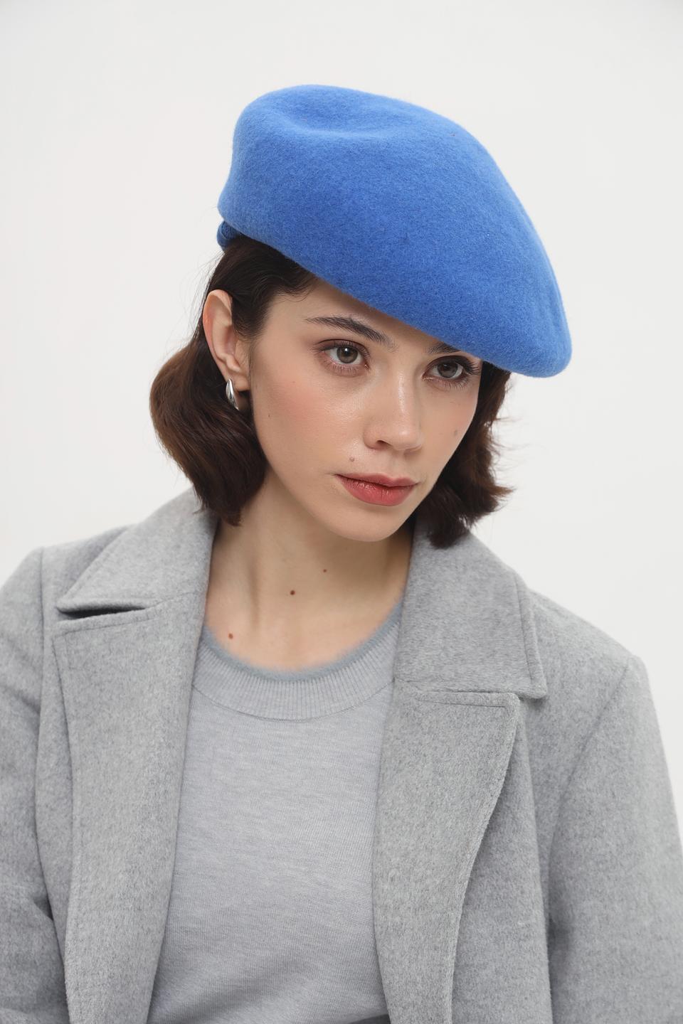 Берет Seeberger голубой