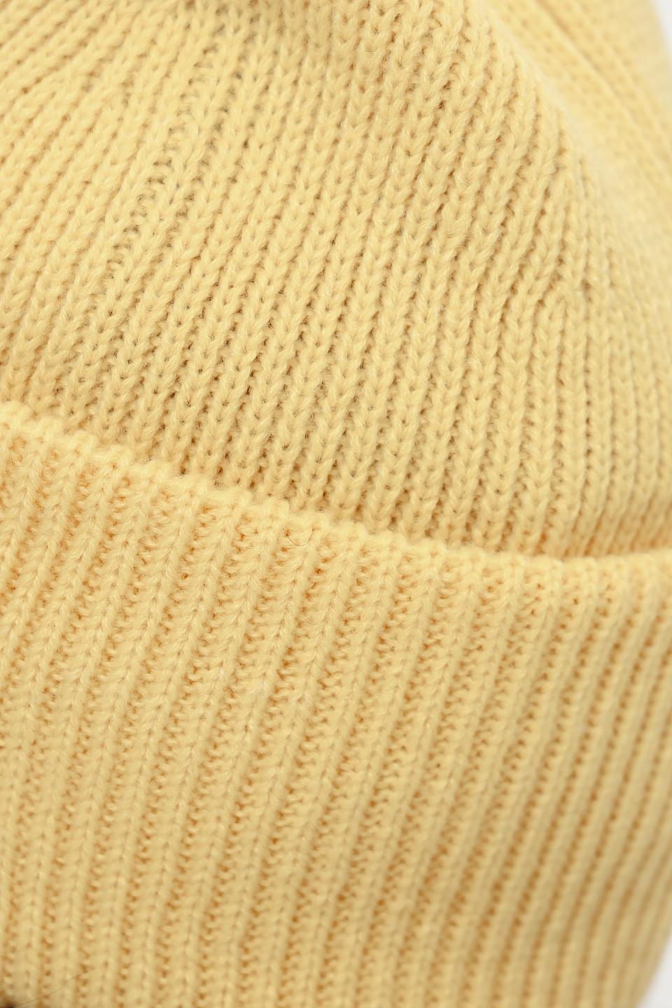 Шапка Seeberger вязаная жёлтая