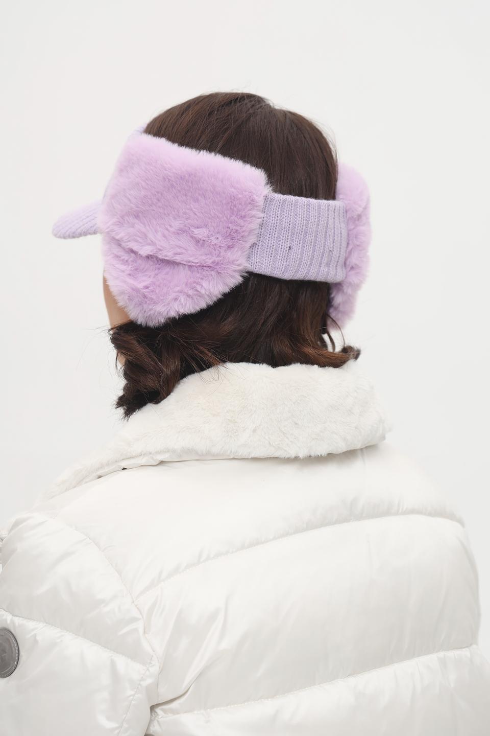 Повязка Seeberger с мехом лавандовая