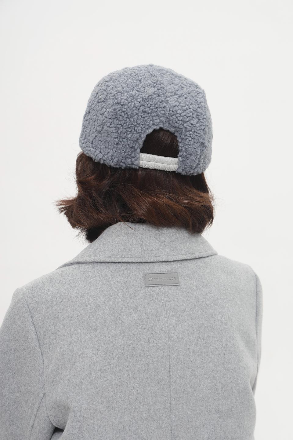 Кепка Seeberger из искусственного меха серая