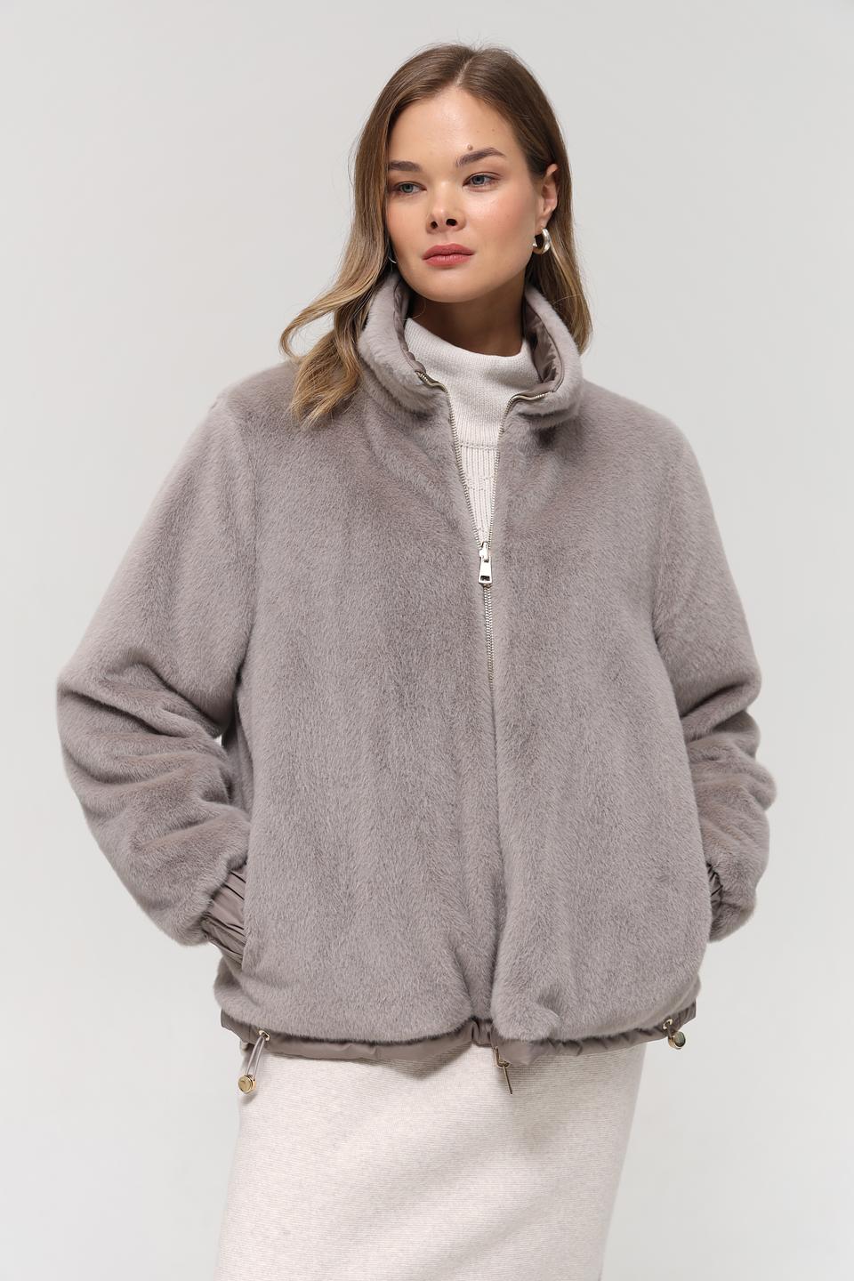 Шуба White Label серая