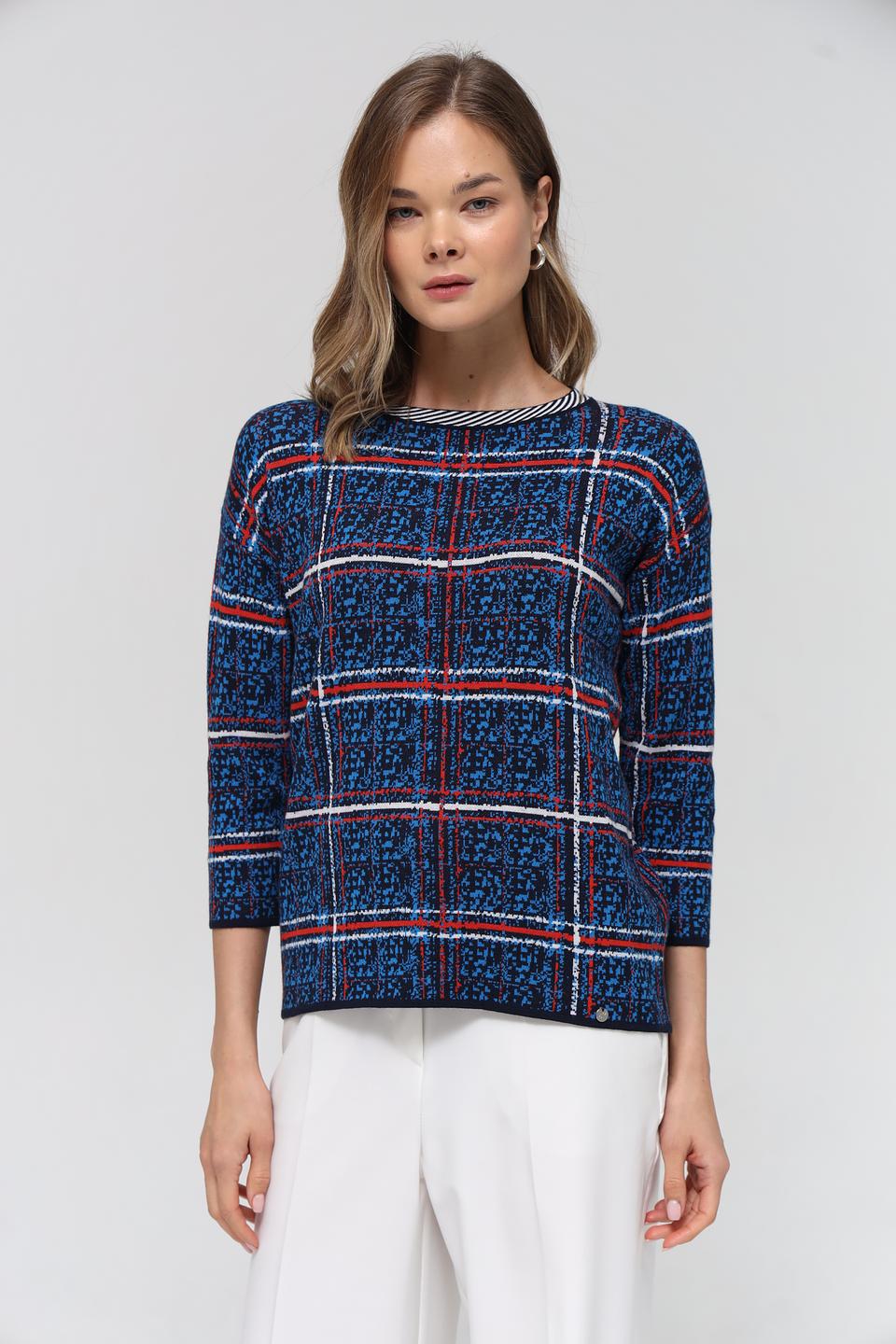 Пуловер Gollehaug в клетку