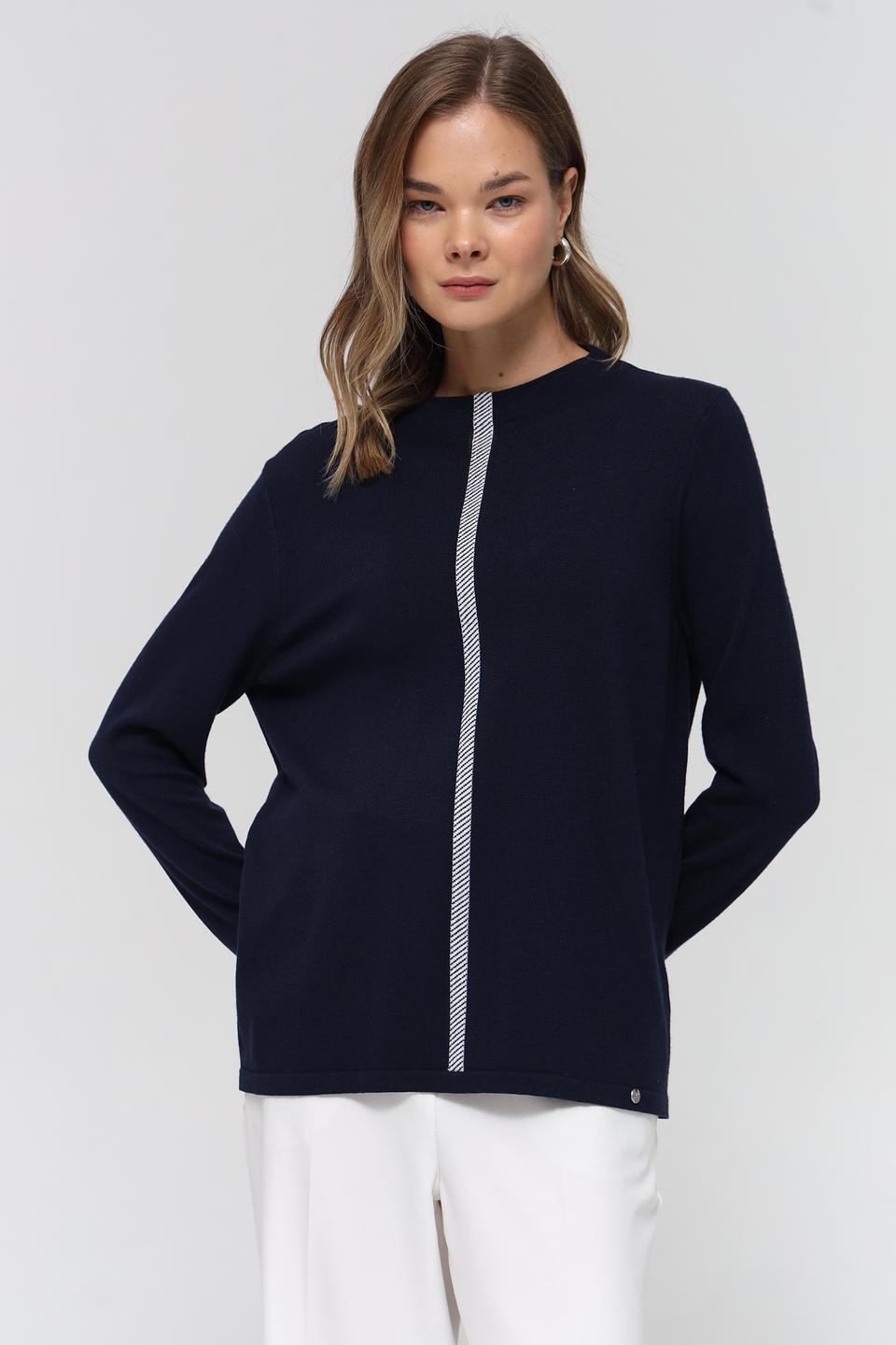 Пуловер Gollehaug с полоской