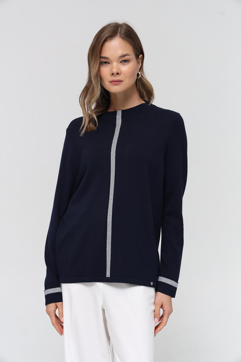 Пуловер Gollehaug с полоской