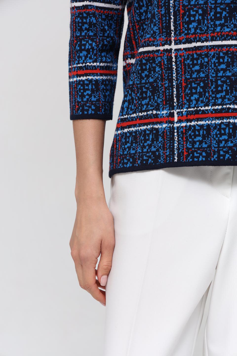 Пуловер Gollehaug в клетку