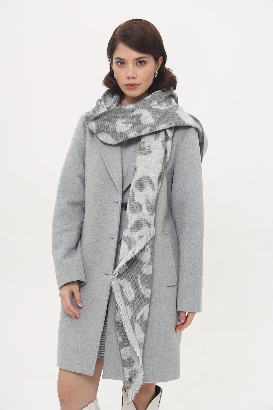 Шарф Fraas с леопардовым принтом