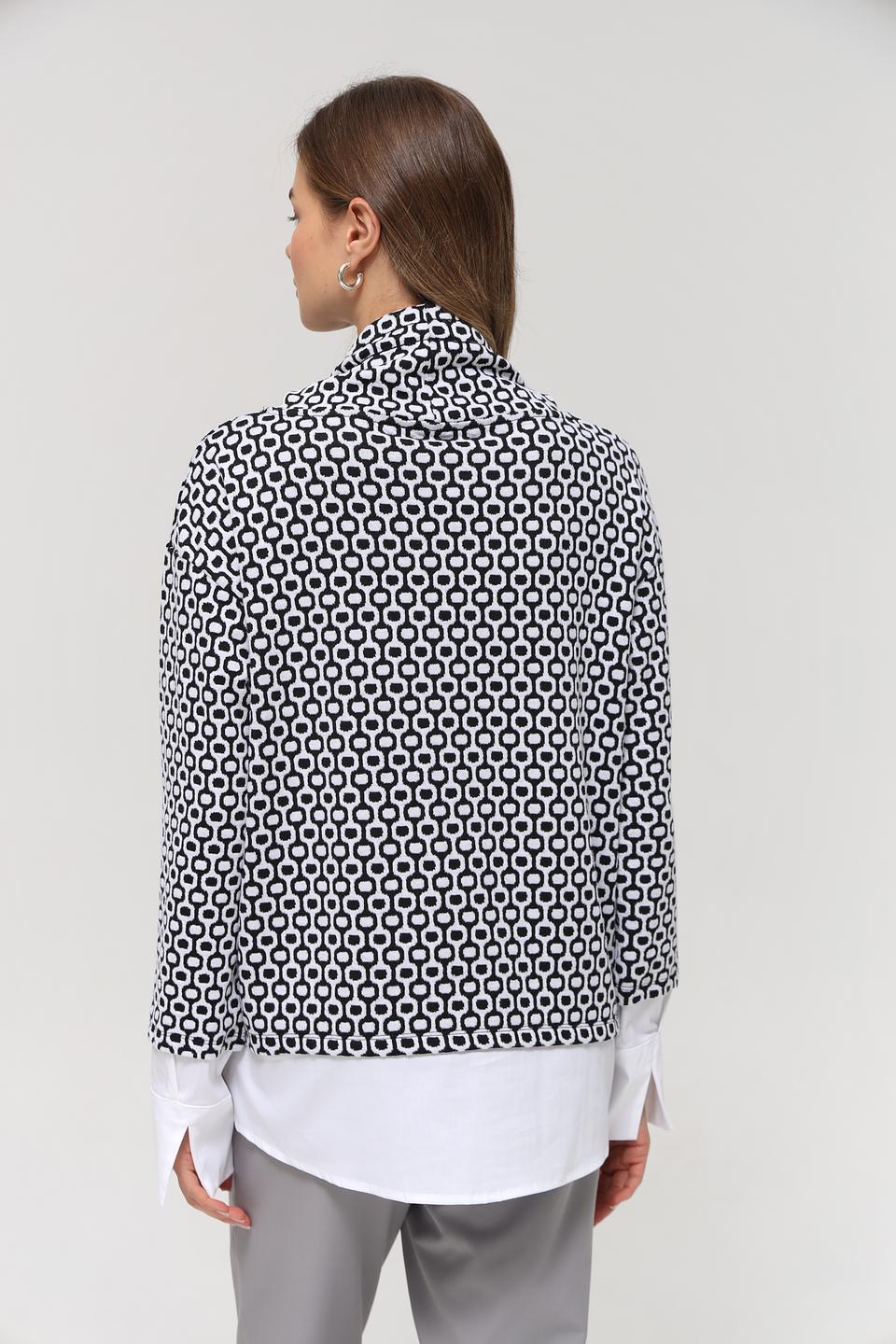 Пуловер Frank Walder с принтом