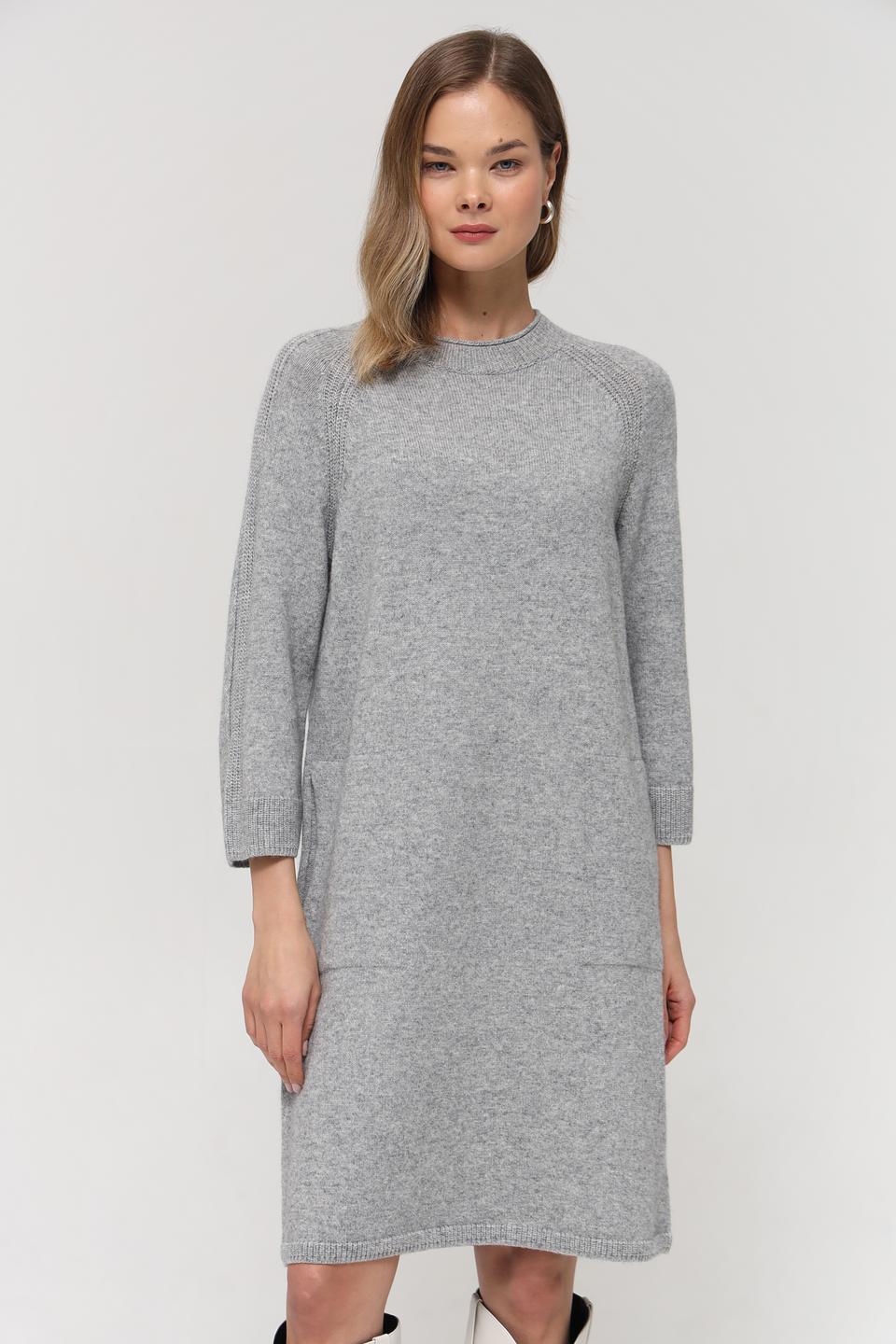 Платье Rabe collection серое вязаное