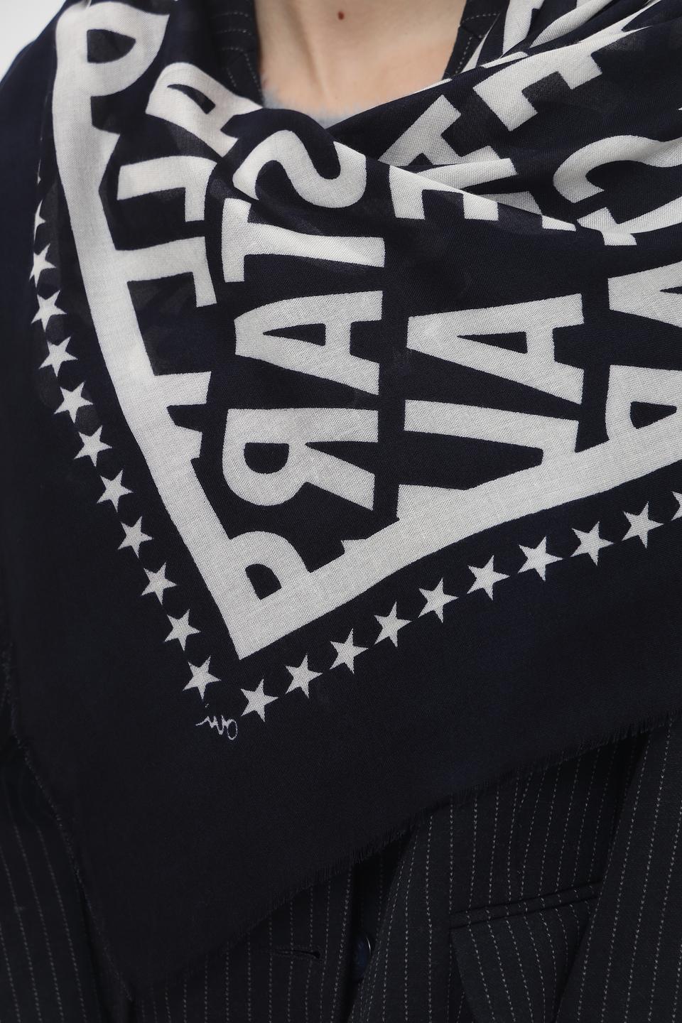 Шарф Oui с принтом и звёздами