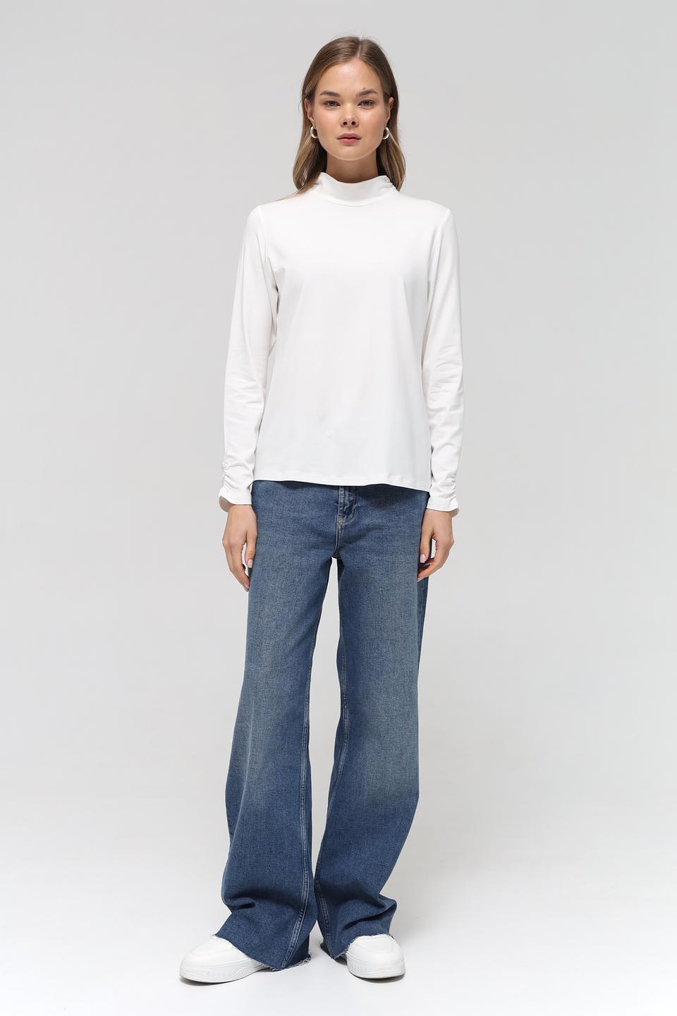 Футболка Rabe collection белая с горловиной