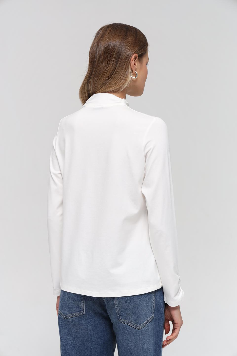 Футболка Rabe collection белая с горловиной