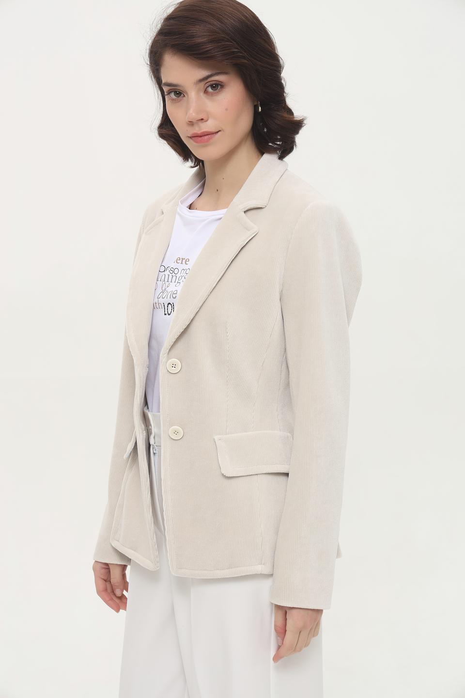 Жакет Marc Cain вельветовый бежевый