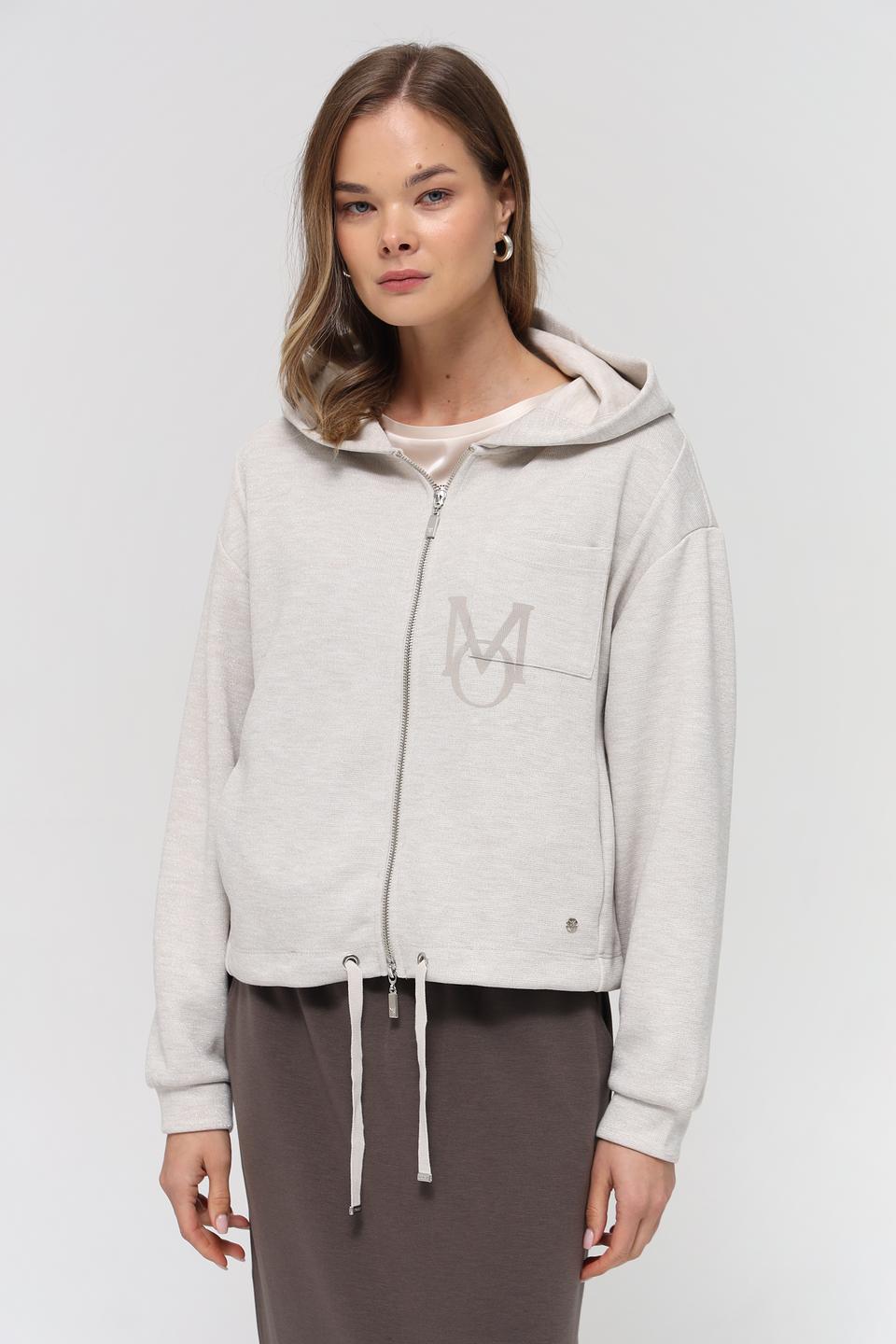Жакет Monari с логотипом серый