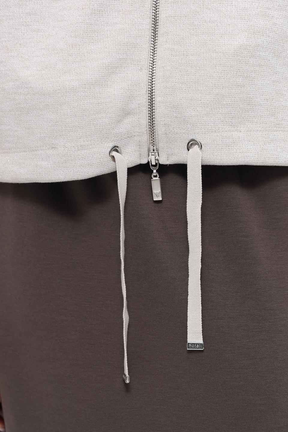 Жакет Monari с логотипом серый