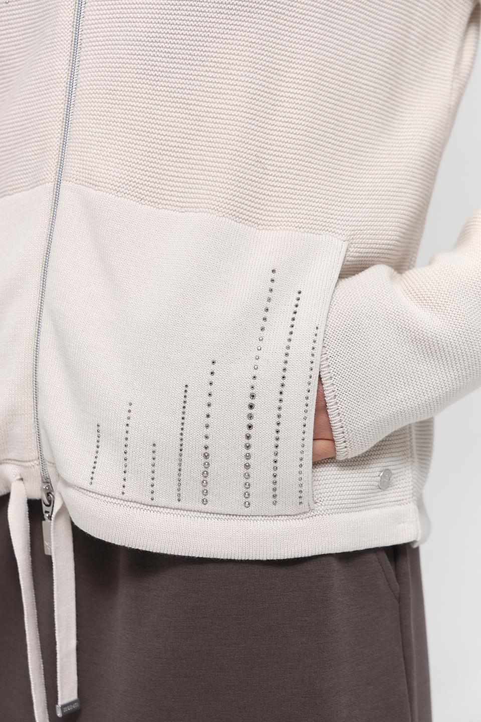 Жакет Monari с застежкой на молнии бежевый