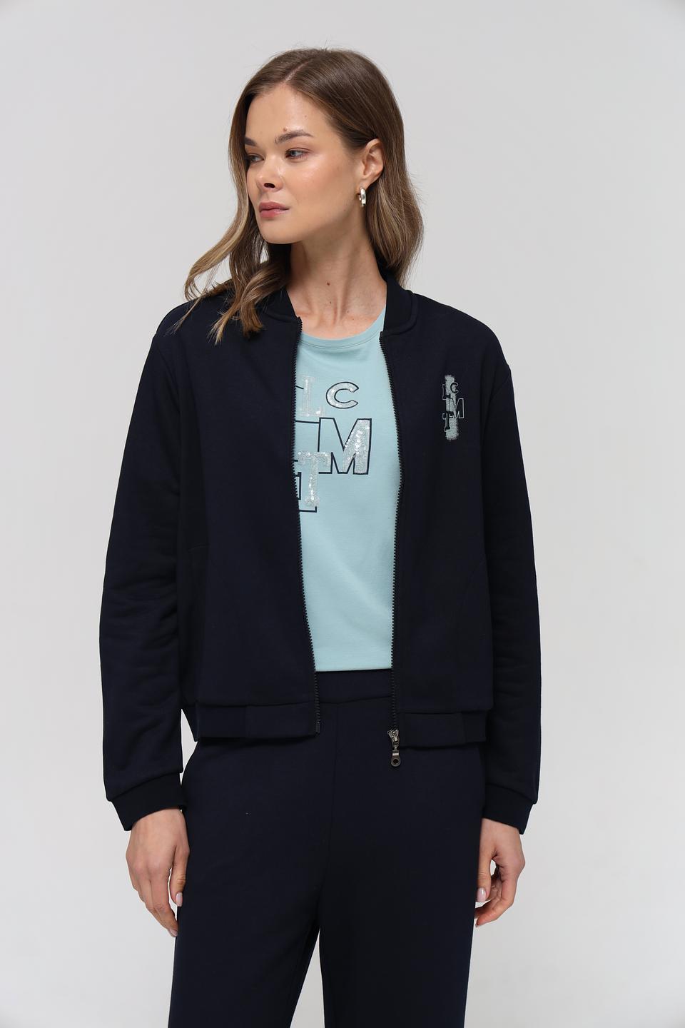 Жакет Lecomte приталенный тёмно-синий