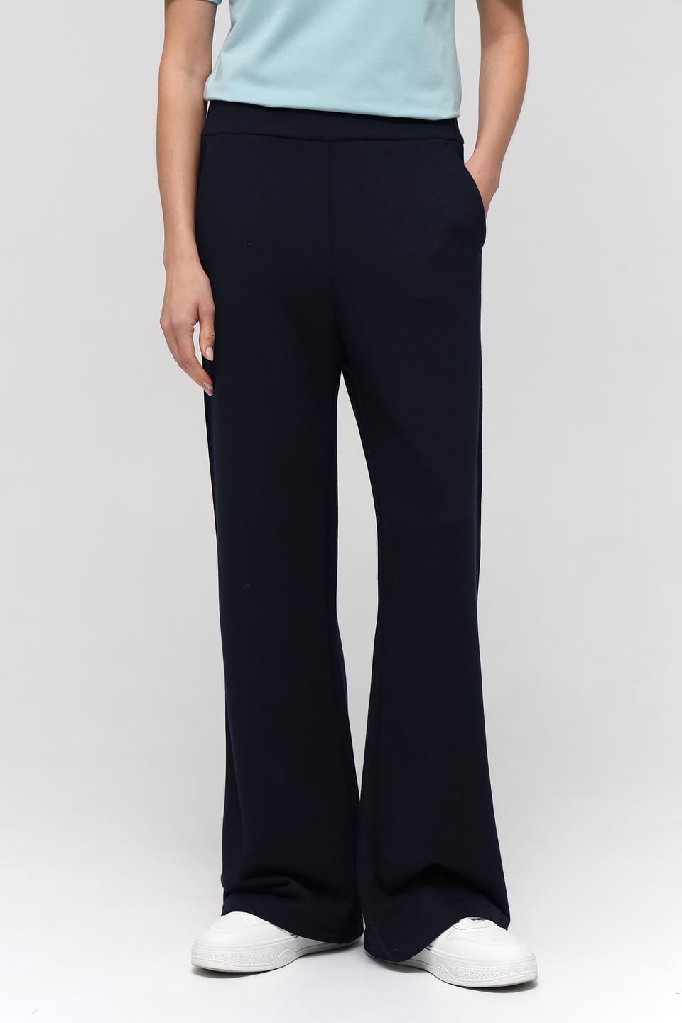 Брюки Lecomte клёш тёмно-синие