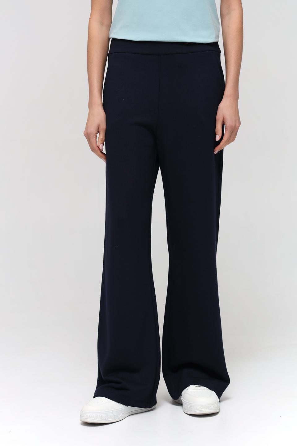 Брюки Lecomte клёш тёмно-синие