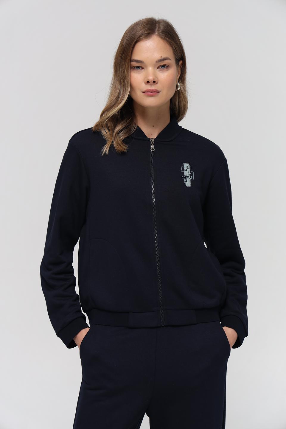 Жакет Lecomte приталенный тёмно-синий