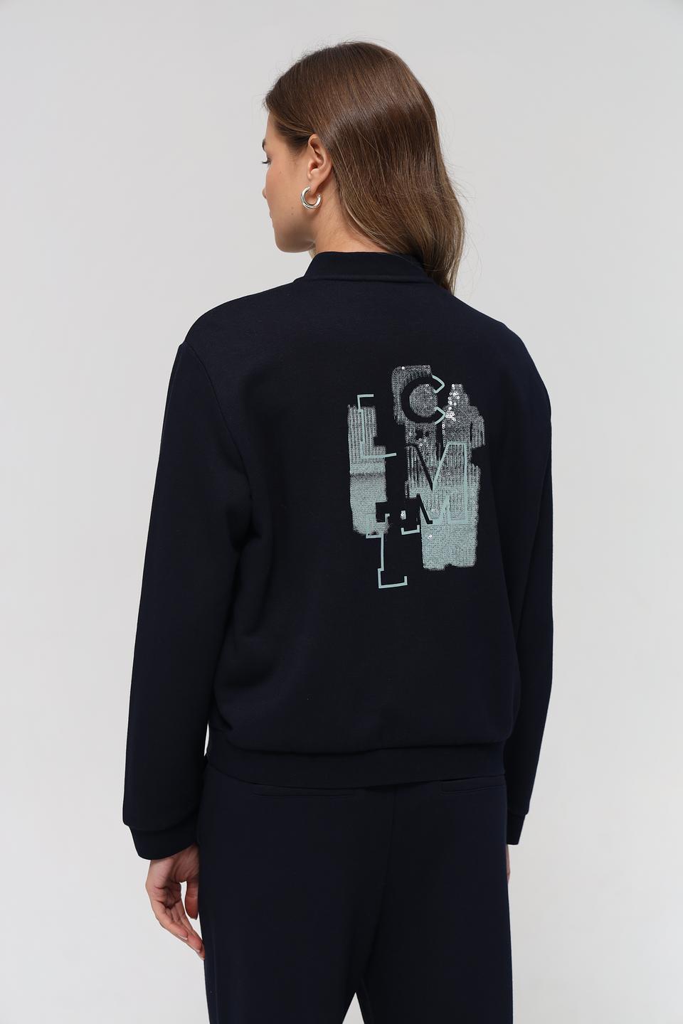 Жакет Lecomte приталенный тёмно-синий