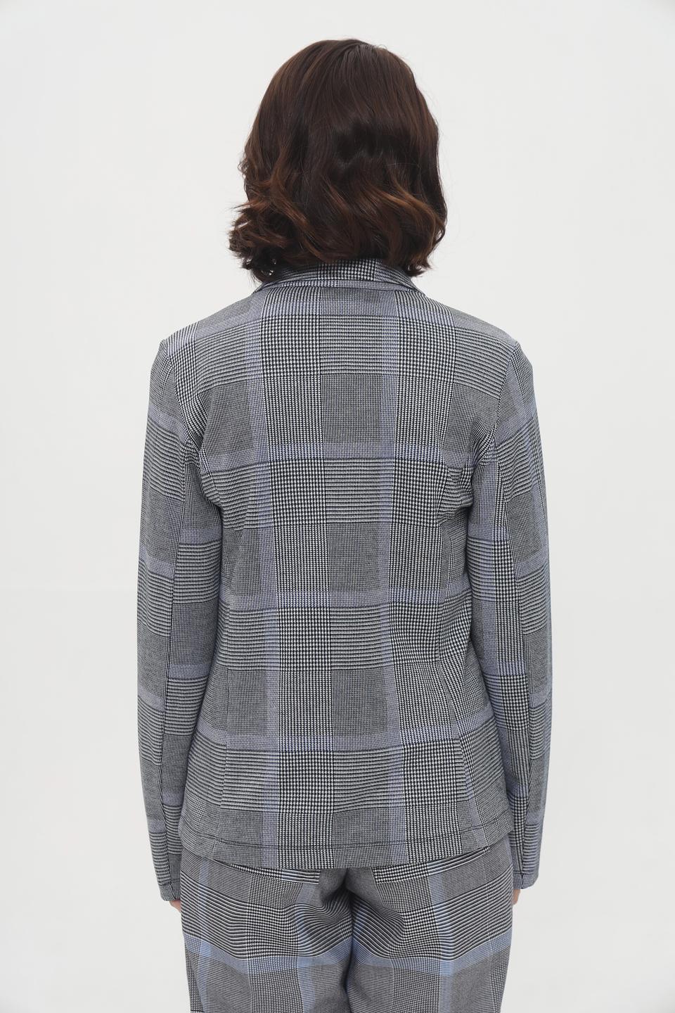 Жакет Tom Tailor в клетку серый