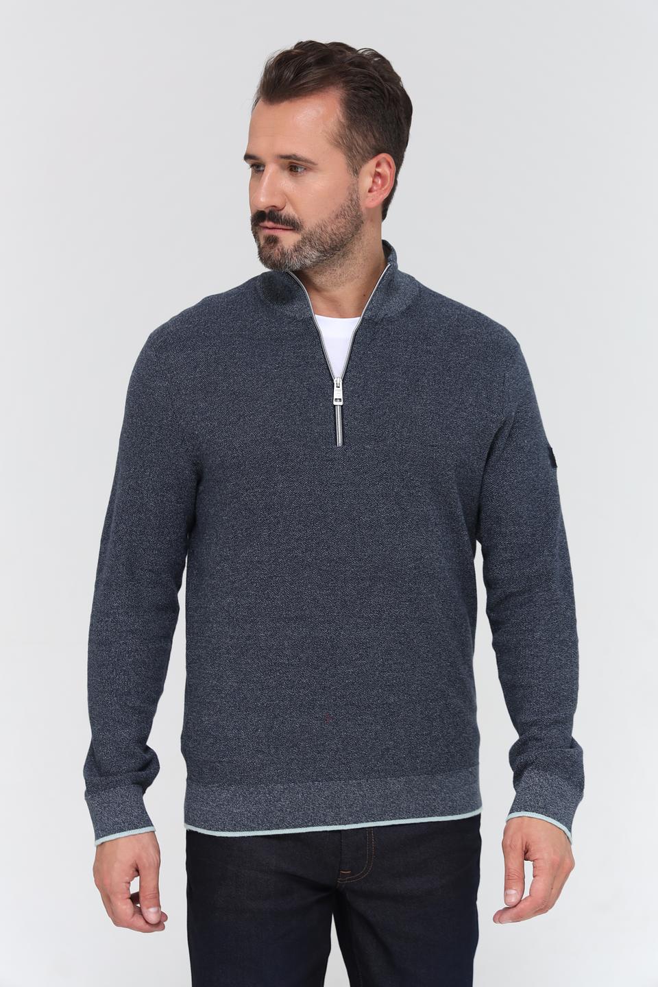 Джемпер Tom Tailor с молнией серый