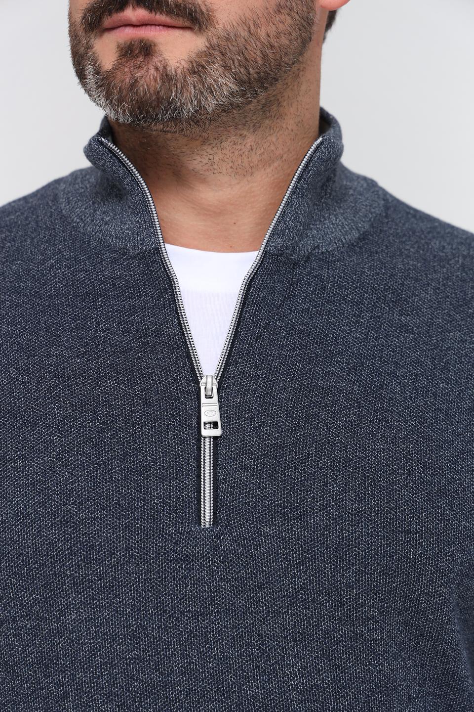 Джемпер Tom Tailor с молнией серый