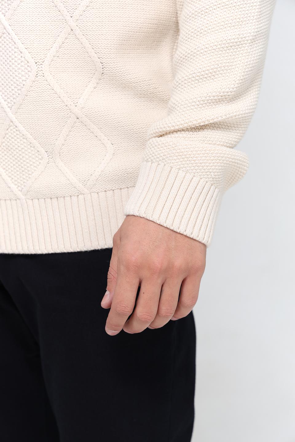 Джемпер Tom Tailor с косами бежевый