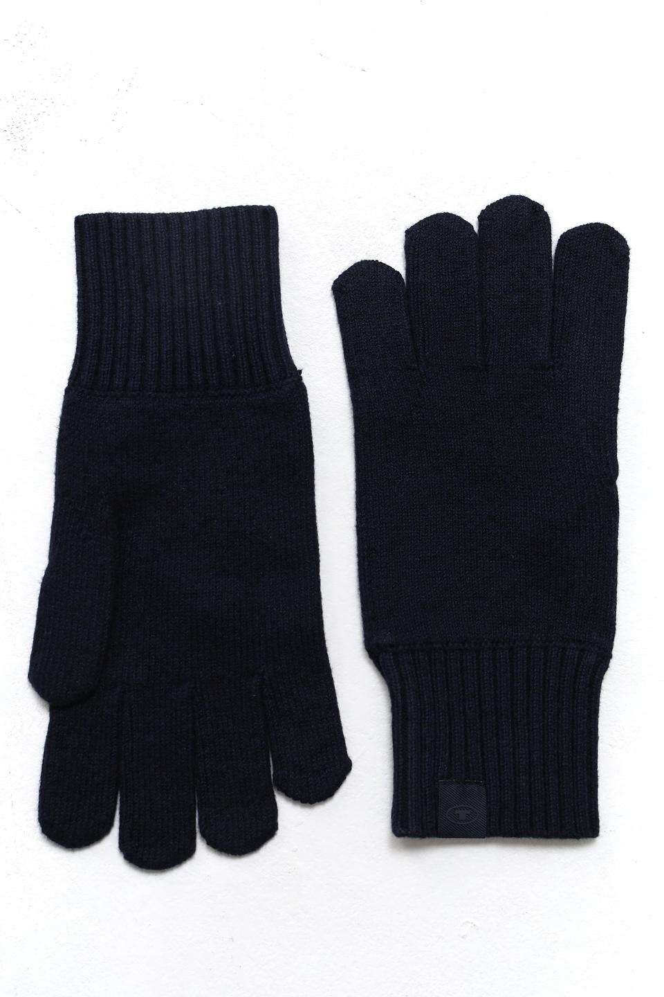 Перчатки Tom Tailor чёрные вязаные