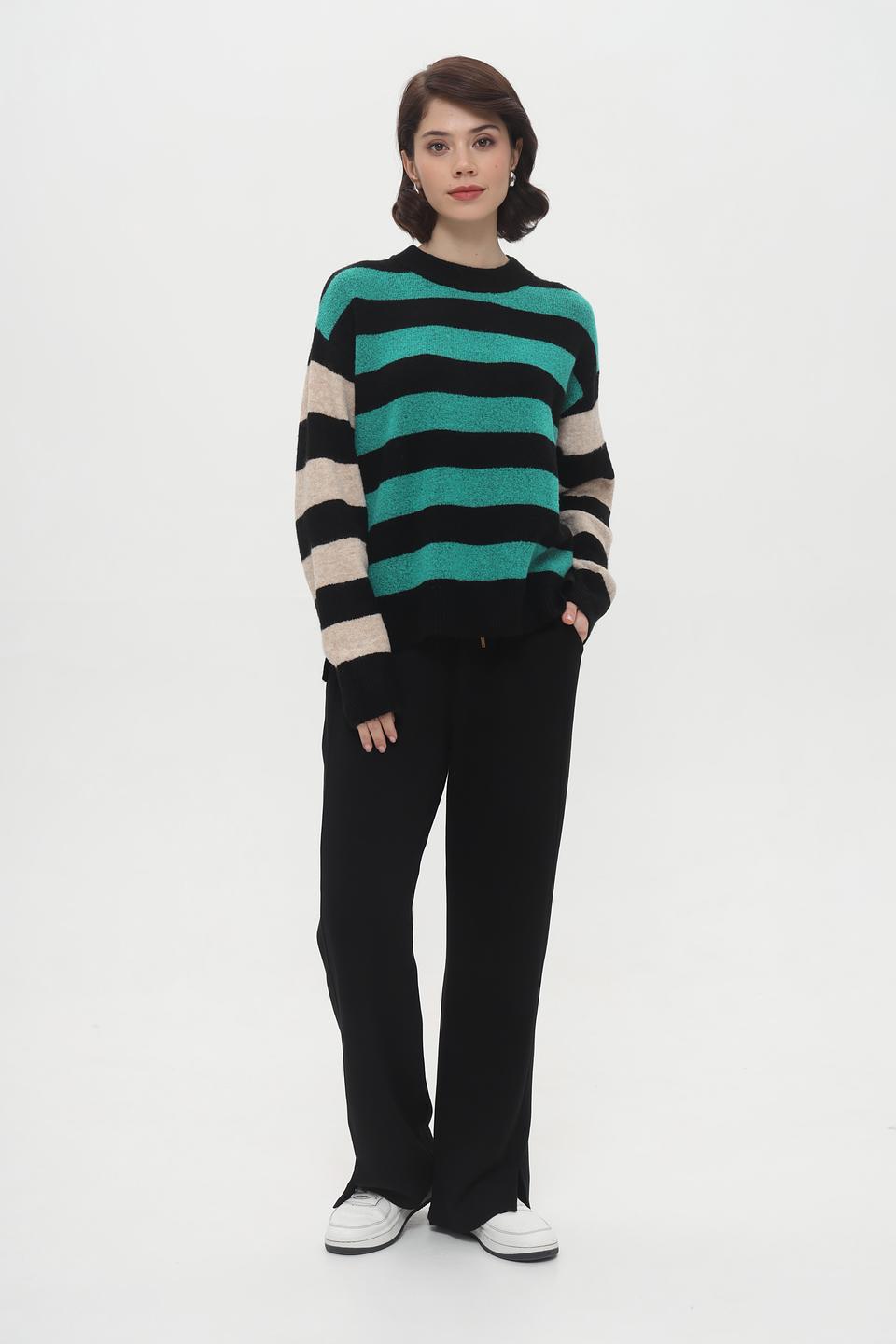 Брюки клёш Broadway чёрные