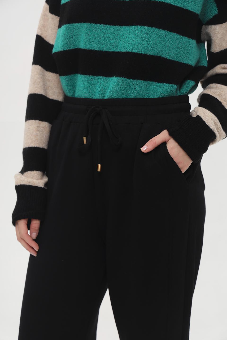 Брюки клёш Broadway чёрные