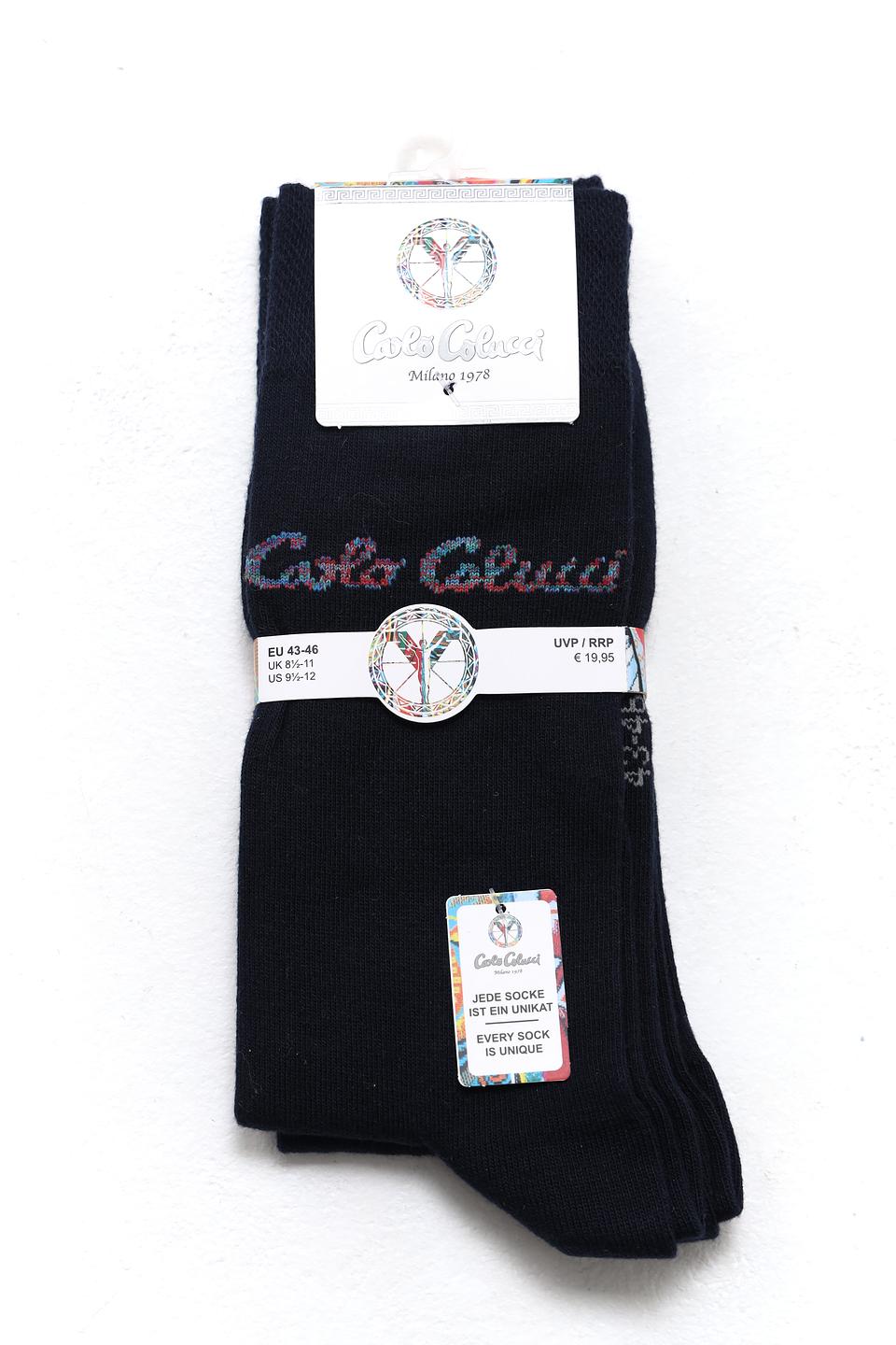 Носки Carlo Colucci чёрные с логотипом