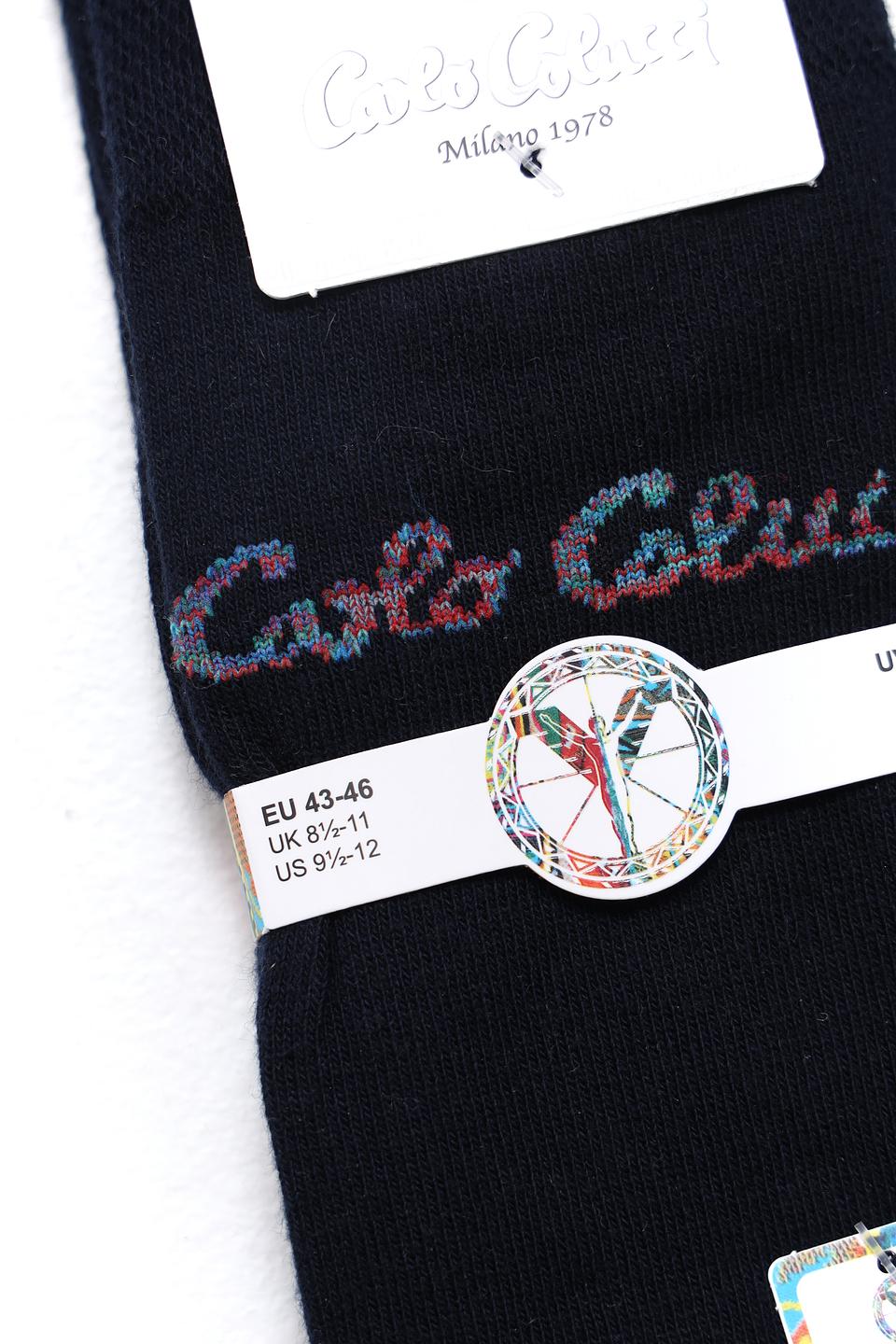 Носки Carlo Colucci чёрные с логотипом