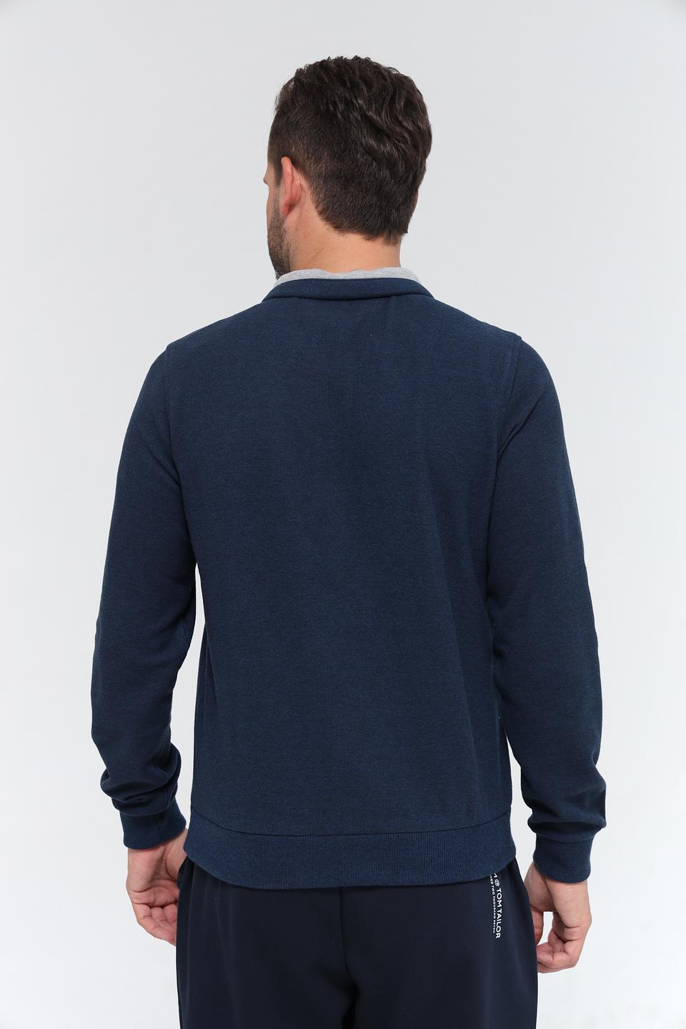 Джемпер Monte Carlo с молнией синий