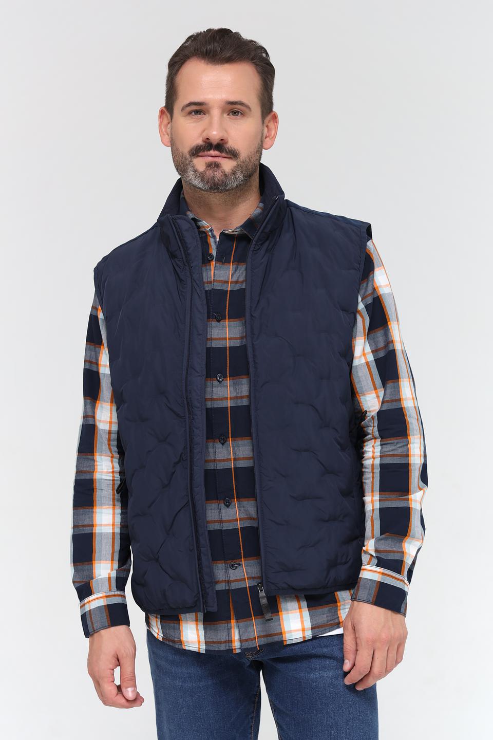 Жилет Time Zone стеганый синий